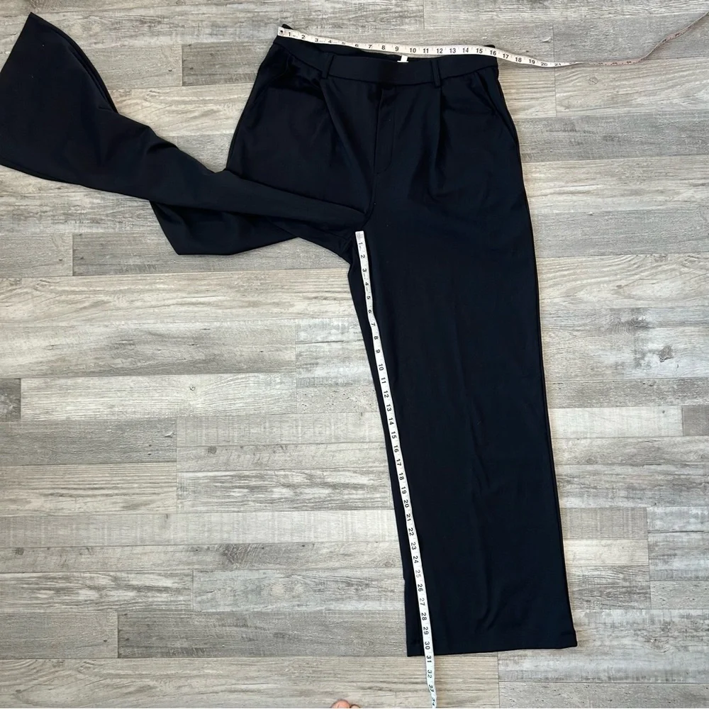 Halara Black Wide Leg Pull On Pants Women's Size XL Tall Stretch O29